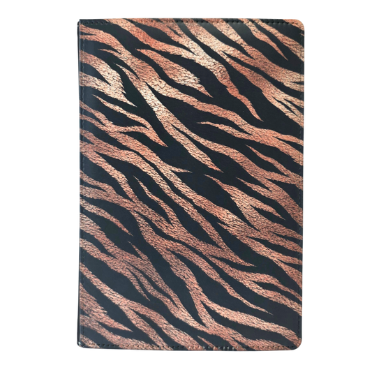 Tiger Print Rose Gold Visually Textured Journal