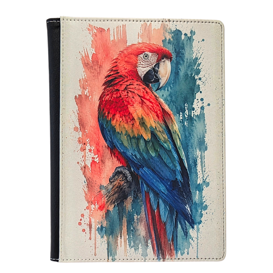 Watercolor Splash Parrot Journal