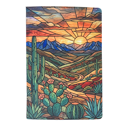 Desert Sunset Stained Glass Journal