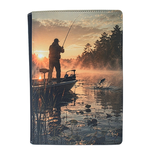 Bass Fishing Sunrise Journal