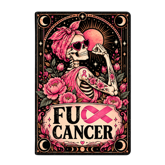F Cancer Tarot Card Breast Cancer Awareness Journal