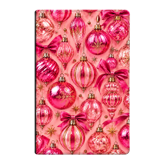Pink Ornament Christmas Journal