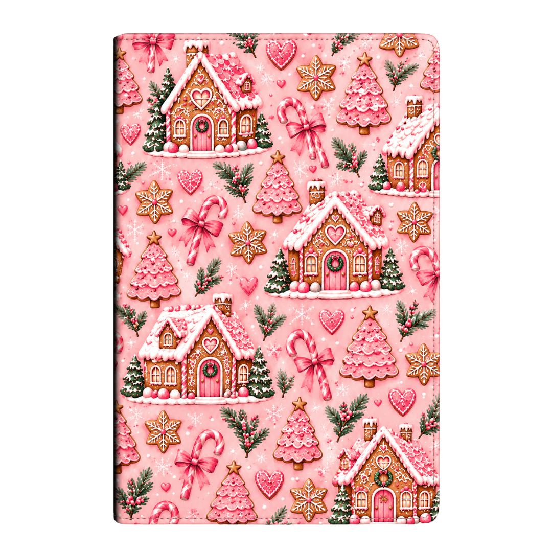 Pink Gingerbread House Christmas Journal