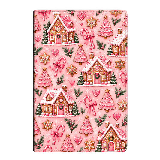 Pink Gingerbread House Christmas Journal