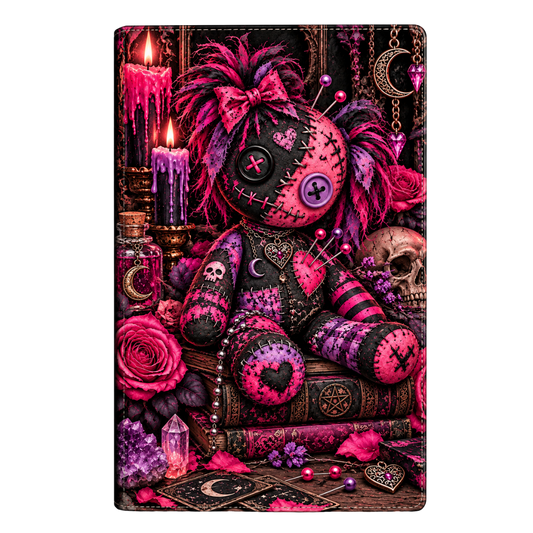 Pink and Black Voodoo Doll Journal