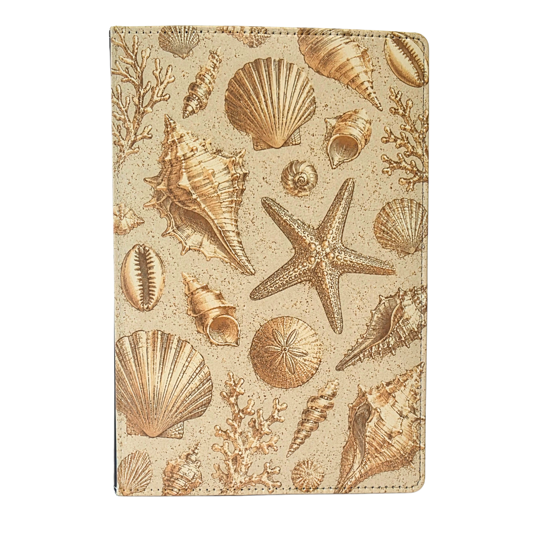 Ocean Treasures Gold Seashell Journal