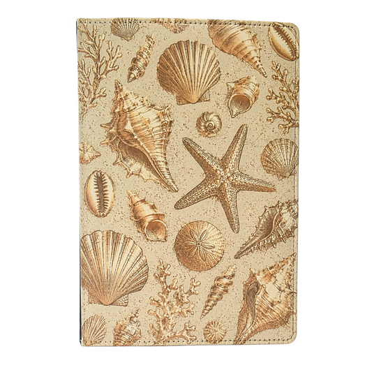 Ocean Treasures Gold Seashell Journal
