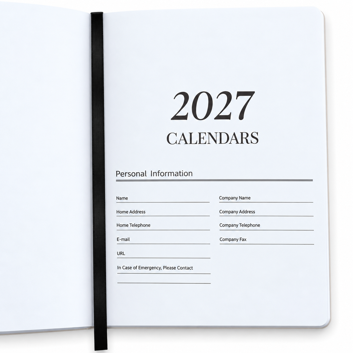 RELEASING 9/30 - 2027 Planner Replacement Pages