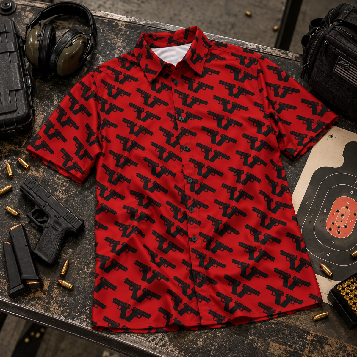 Dueling Banjo's | Hawaiian Button Down | Pew Pew Collection