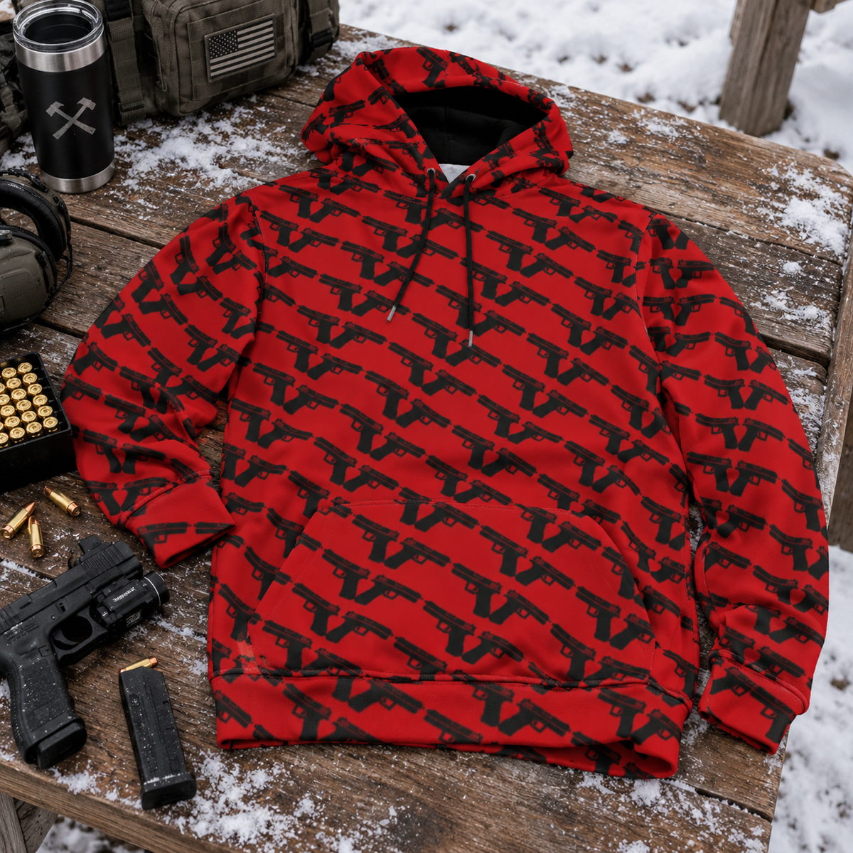 Dueling Banjo's | FlexFit Hoodie | Pew Pew Collection