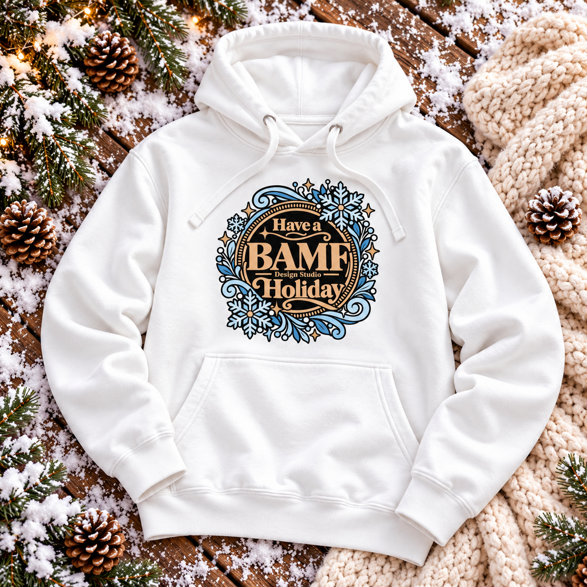 Have a BAMF Holiday | Heritage Hoodie | Christmas Collection