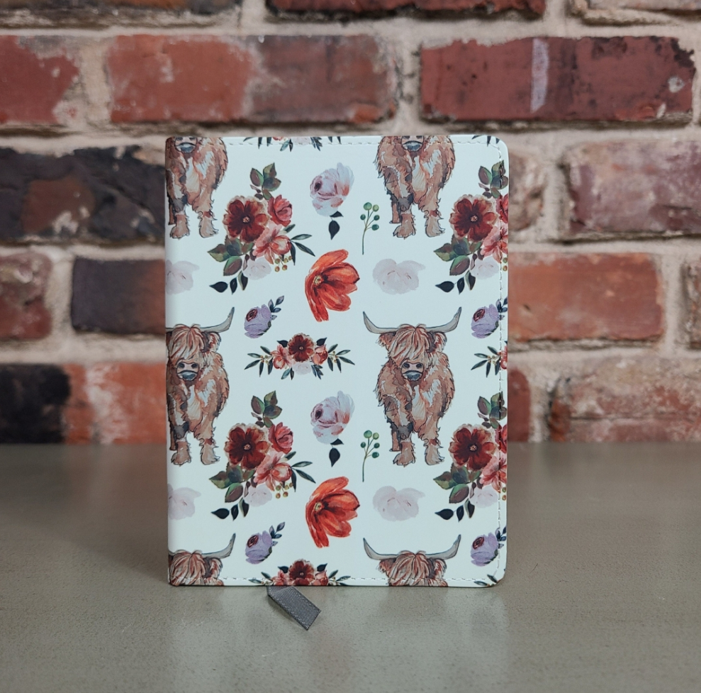 Highland Cow Floral Journal