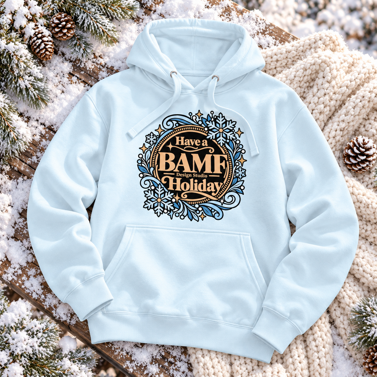 Have a BAMF Holiday | Heritage Hoodie | Christmas Collection