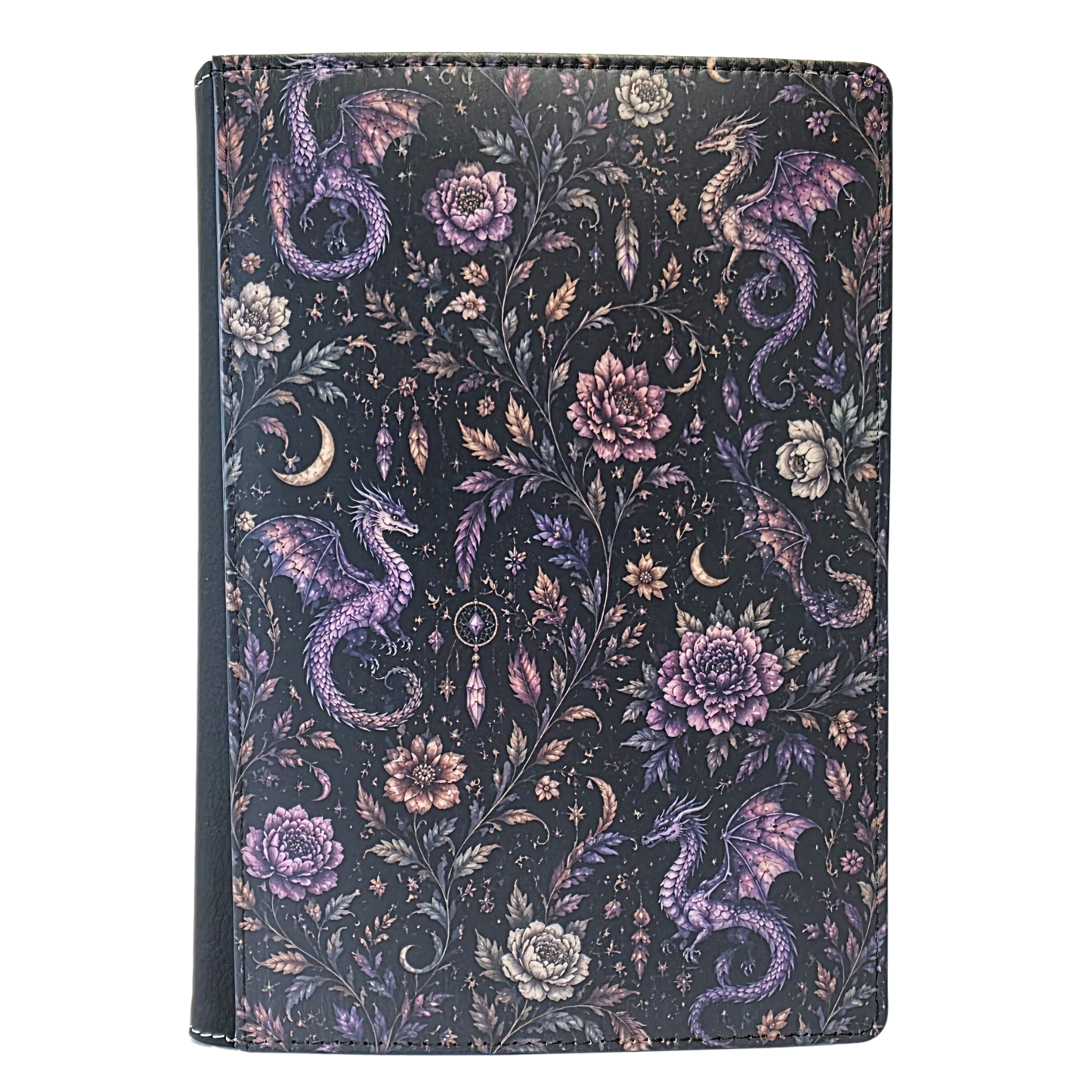 Dark Floral Dragon Journal
