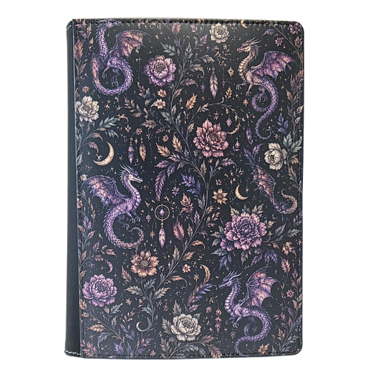 Dark Floral Dragon Journal