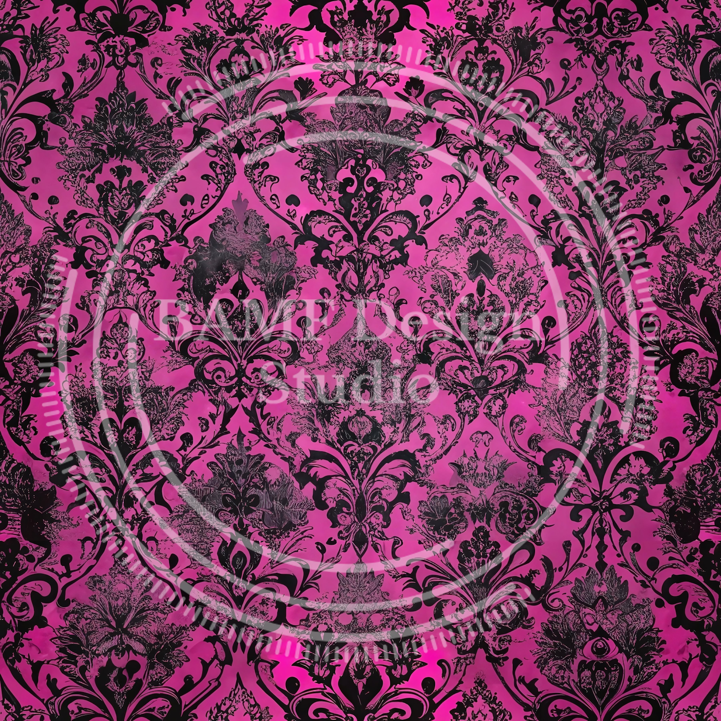Vixen Damask | FlexFit Polo | Gothic Damask Collection