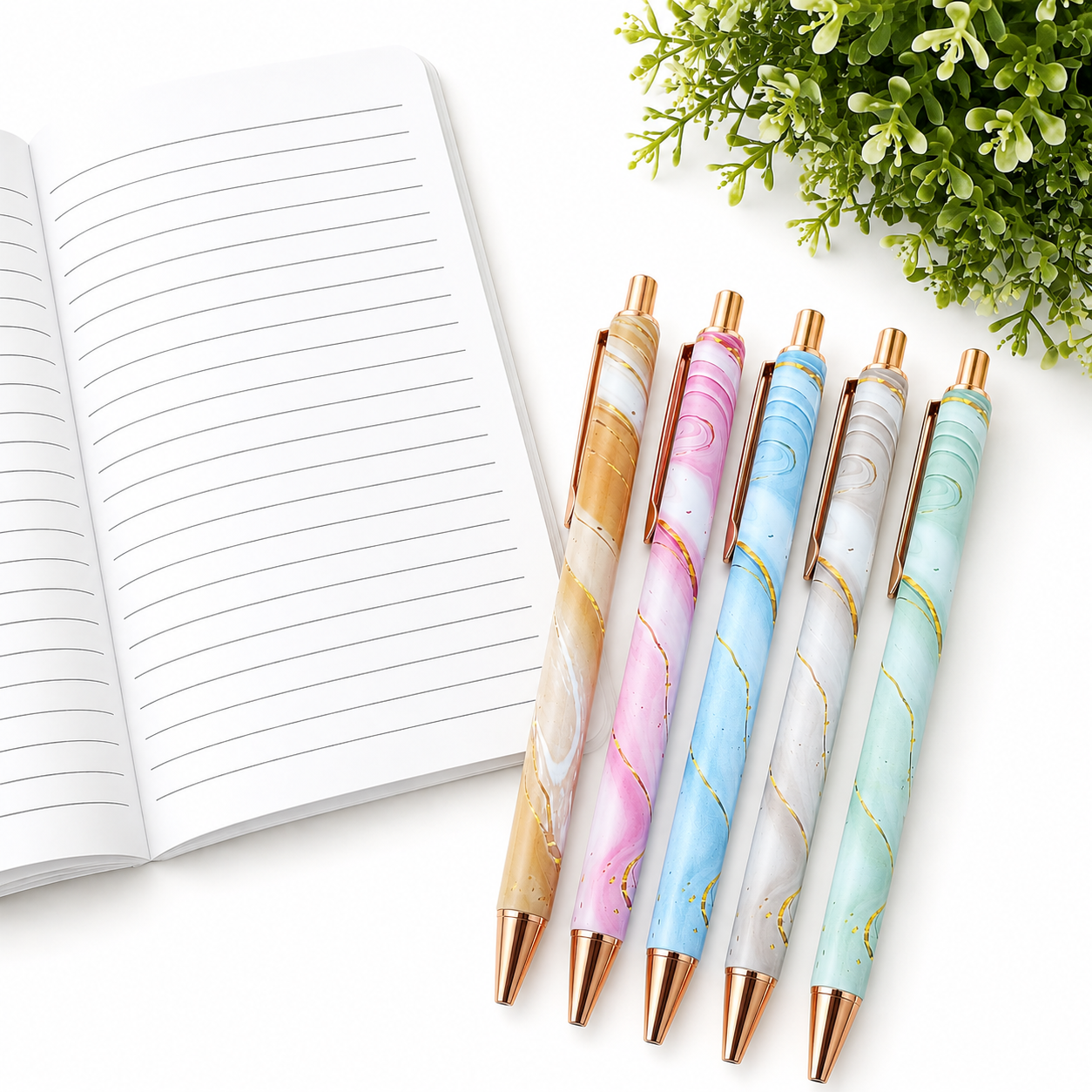 Light Marble Ballpoint Pen