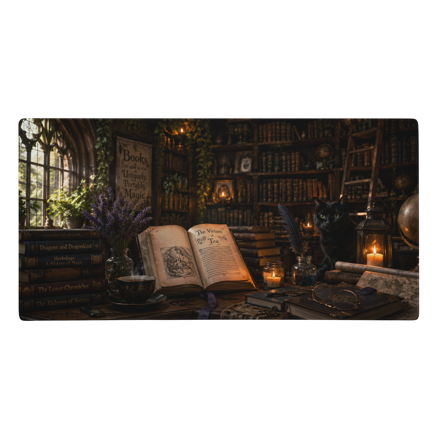 Midnight Library | DeskScape Workstation Mat