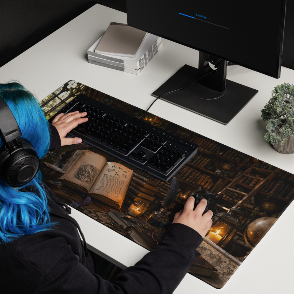 Midnight Library | DeskScape Workstation Mat