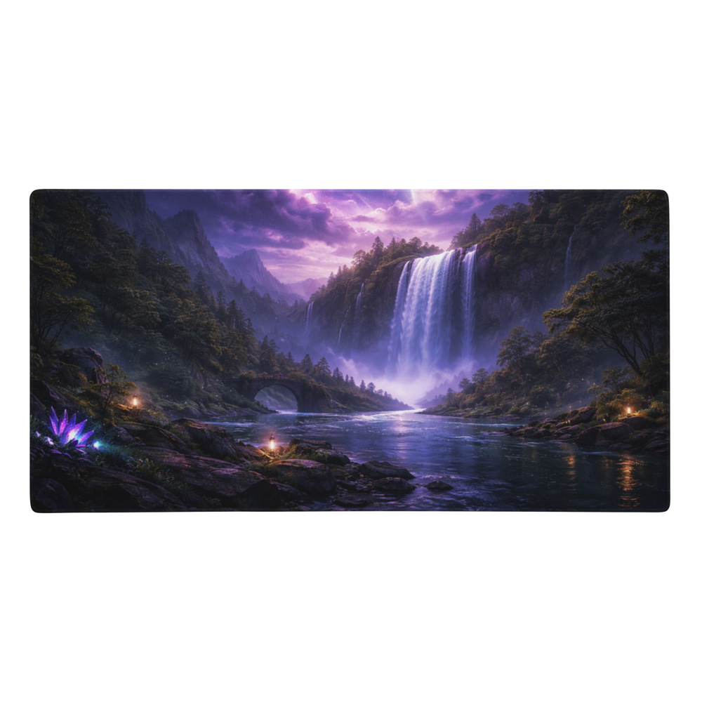 Falls of Amethyst Hollow | DeskScape Workstation Mat