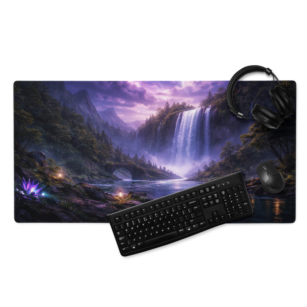 Falls of Amethyst Hollow | DeskScape Workstation Mat