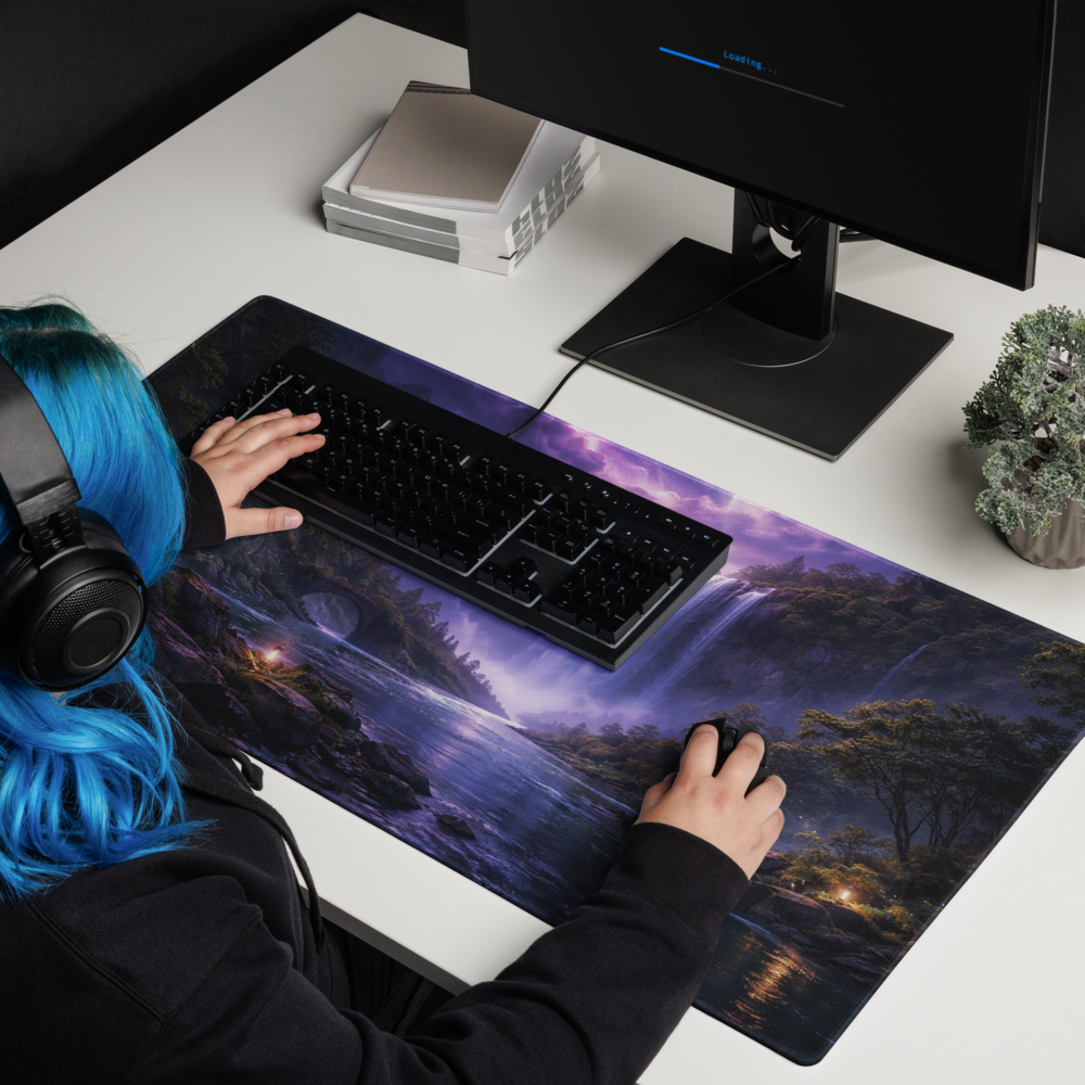 Falls of Amethyst Hollow | DeskScape Workstation Mat