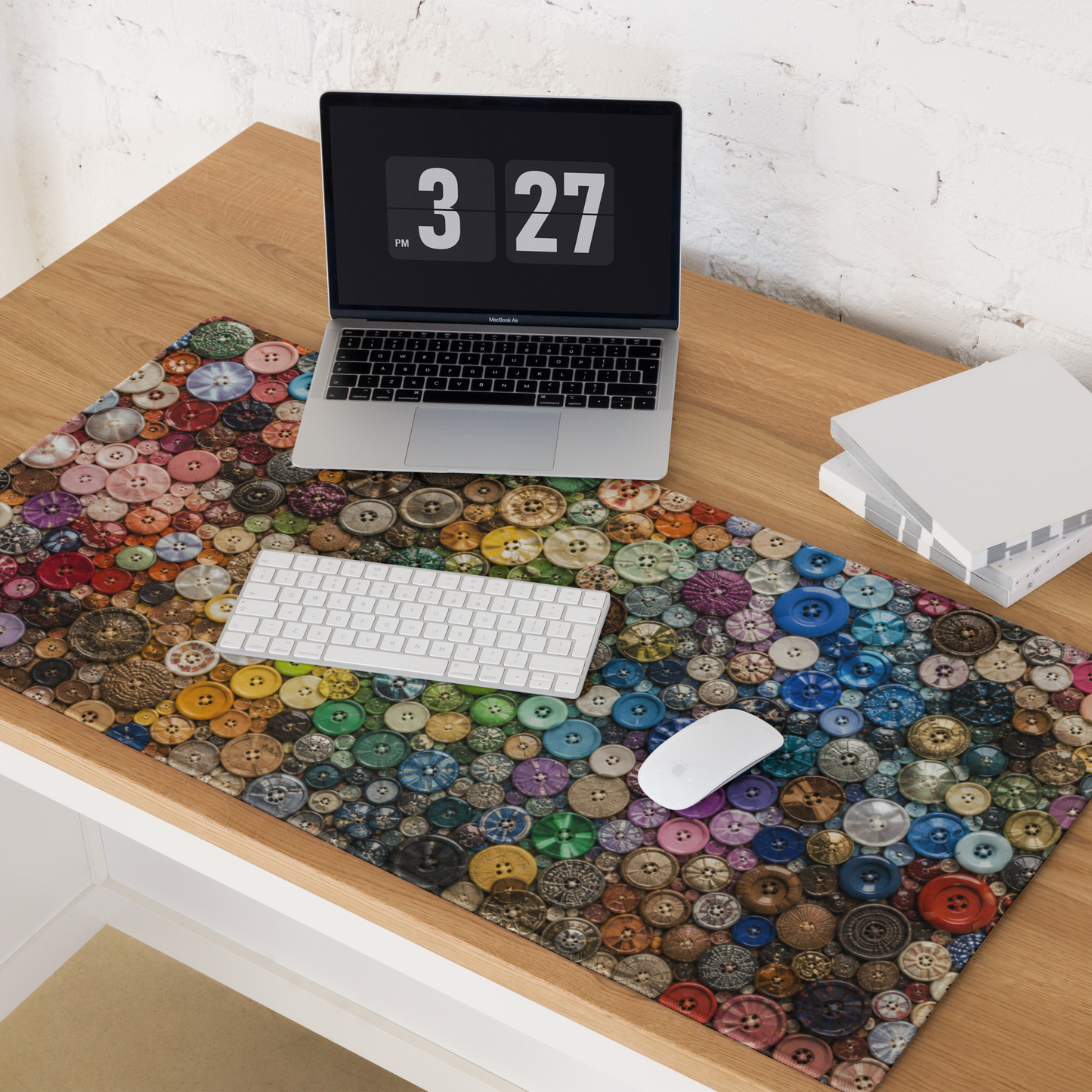 Buttoned Up in Color | DeskScape Workstation Mat