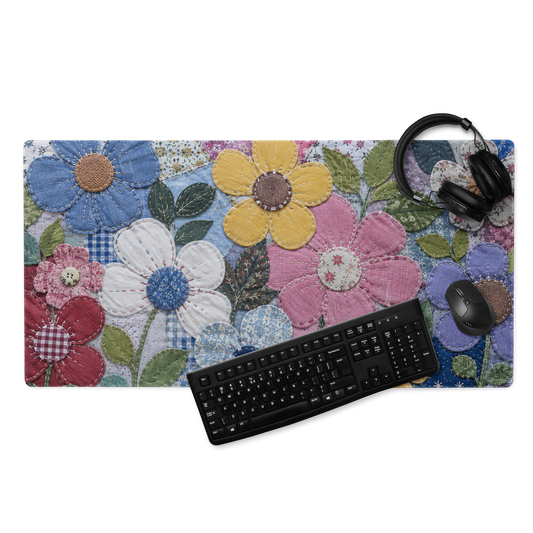 Stitched in Bloom | DeskScape Workstation Mat