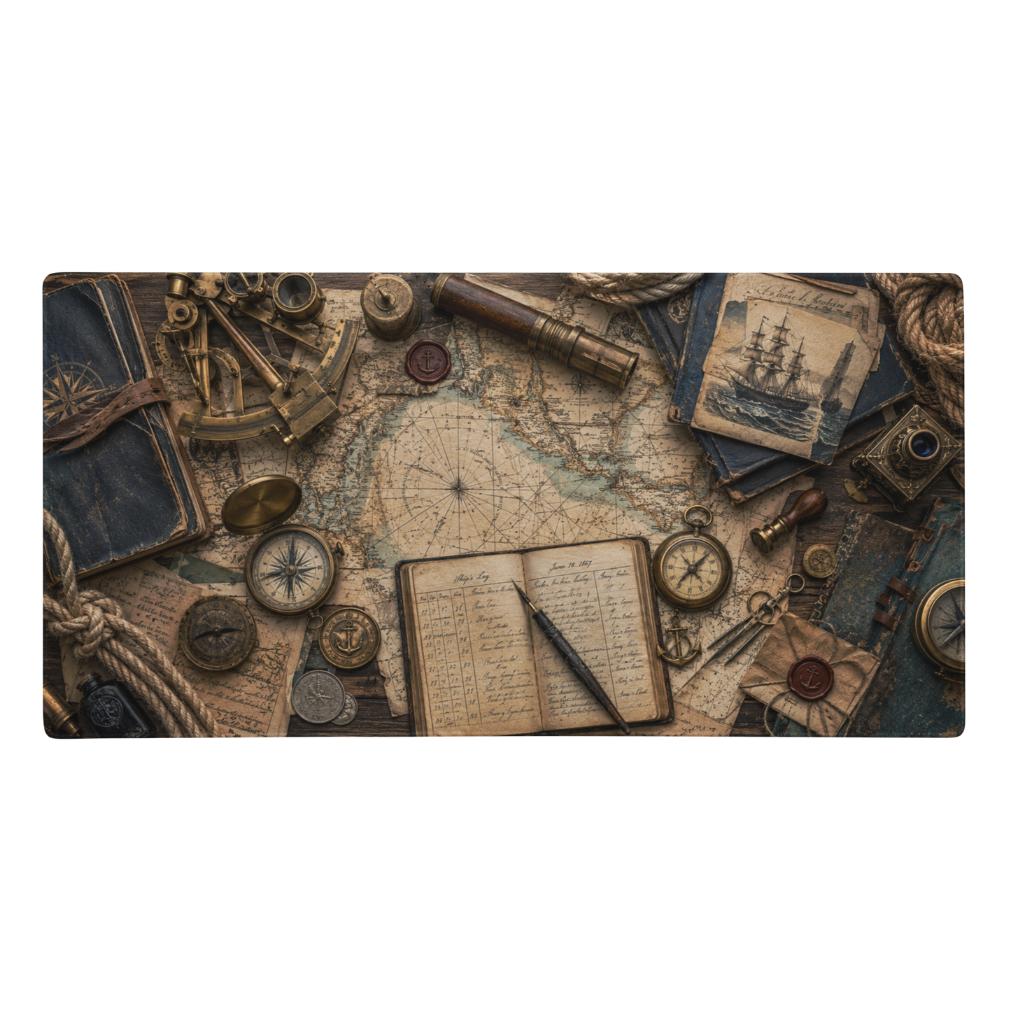 The Cartographer’s Voyage | DeskScape Workstation Mat