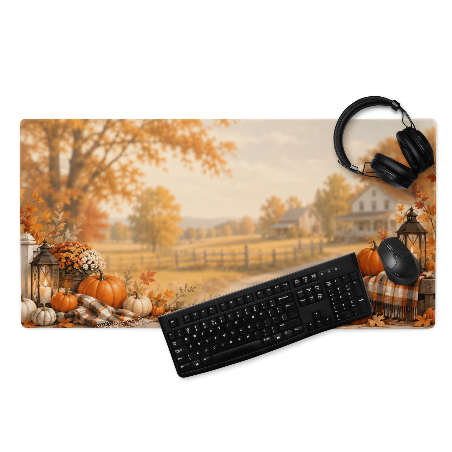 Autumn Porch | DeskScape Workstation Mat