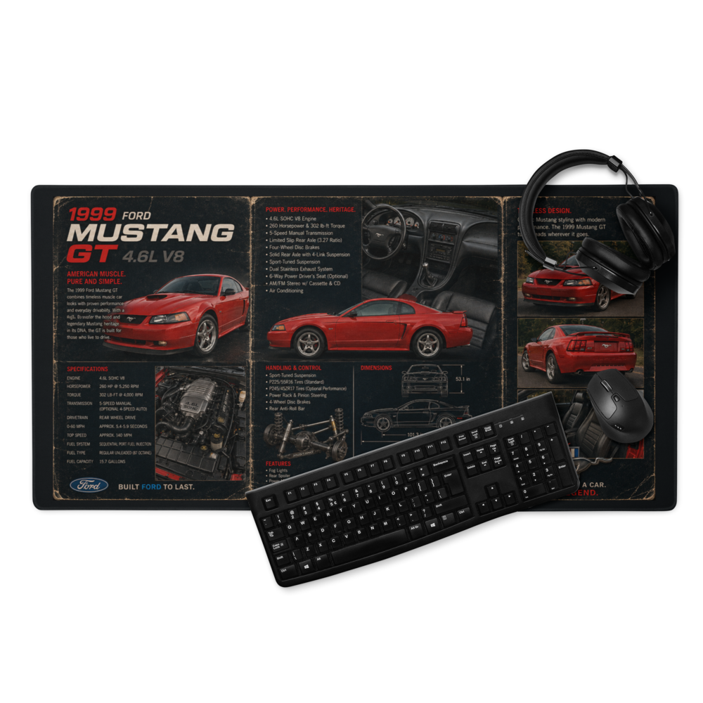 1999 Ford Mustang GT | DeskScape Workstation Mat | Automotive Collection
