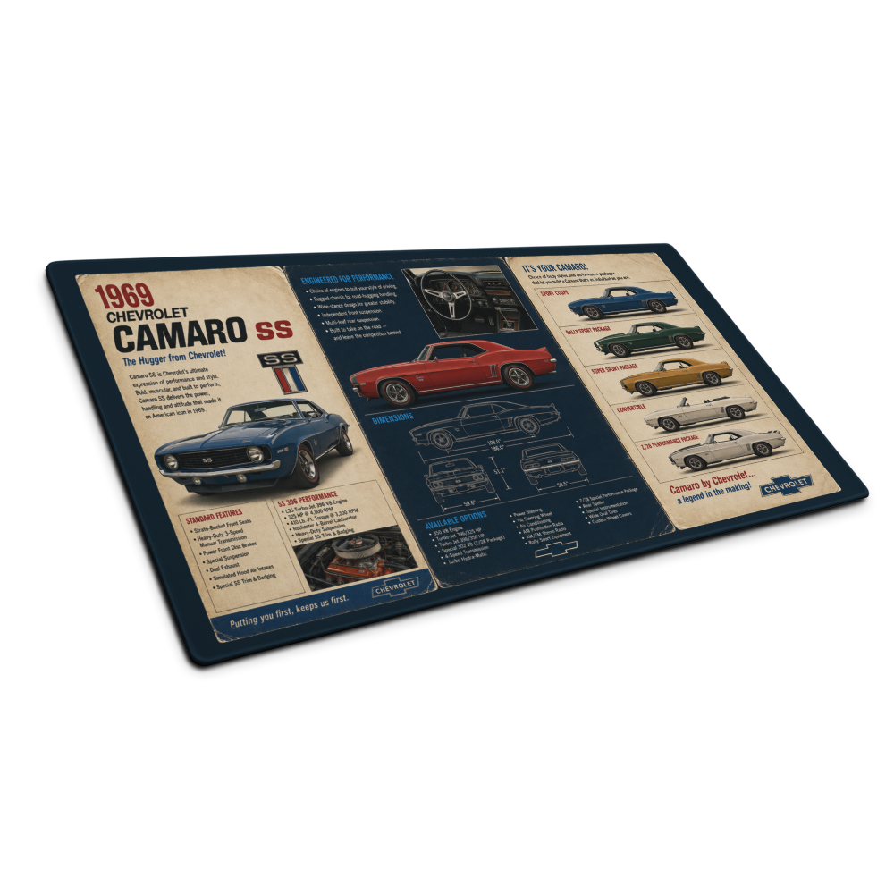 1969 Camaro SS | DeskScape Workstation Mat | Automotive Collection