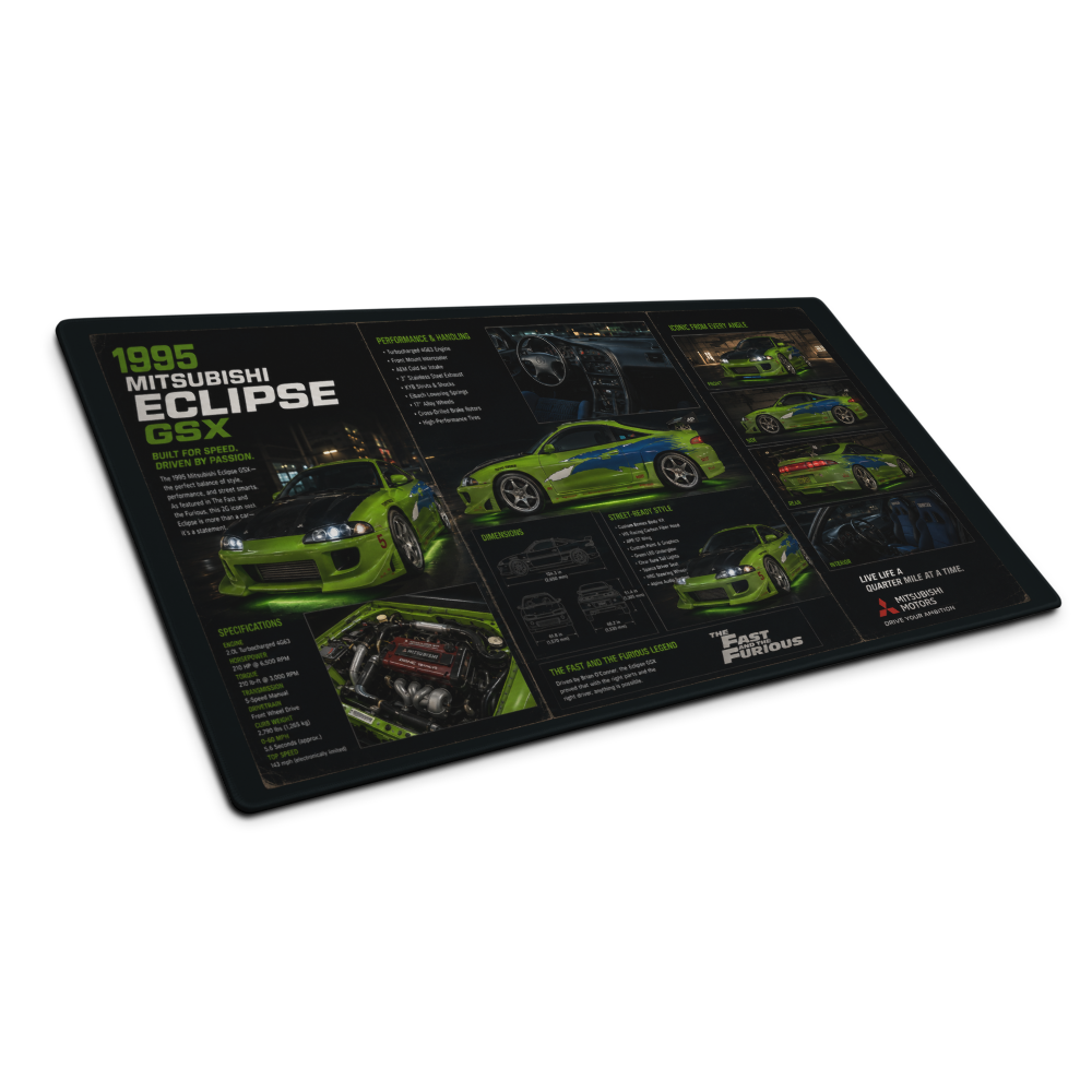 Brian's Eclipse | DeskScape Workstation Mat | Fast and Furious Collection