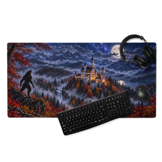 Nightwatch | Neuschwanstein Castle, Germany | DeskScape Workstation Mat