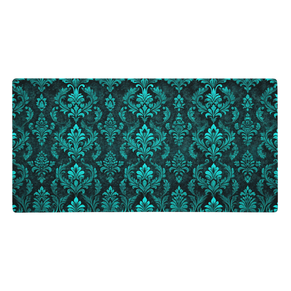 Abyss Damask | DeskScape Workstation Mat | Damask Collection