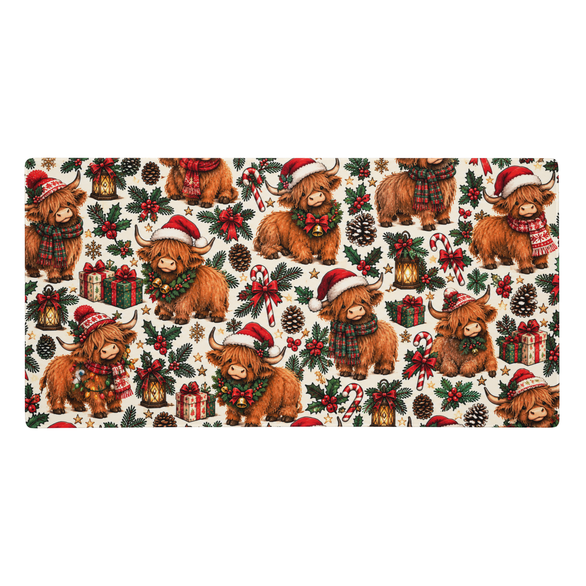 Merry Hairy Coo | DeskScape Workstation Mat