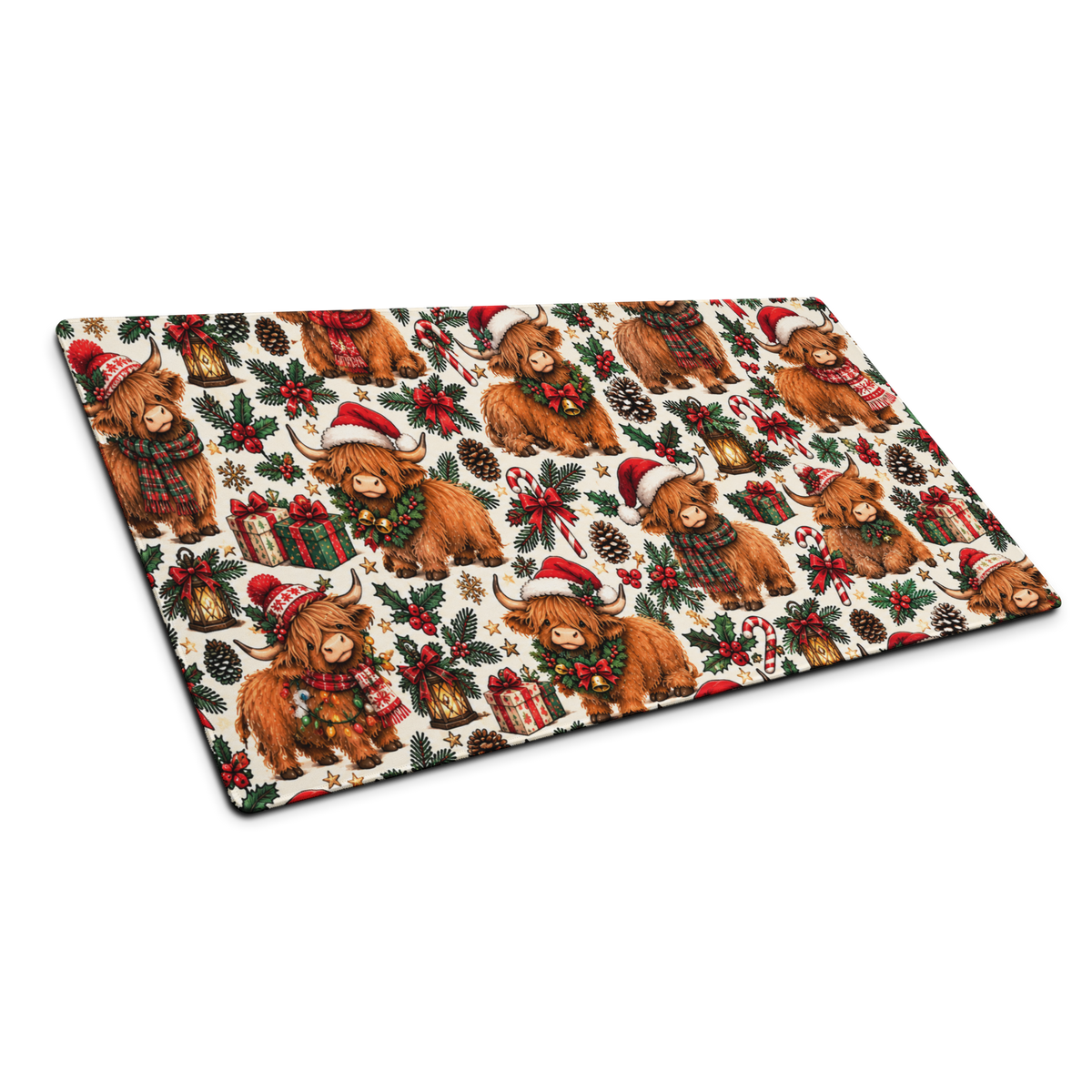 Merry Hairy Coo | DeskScape Workstation Mat