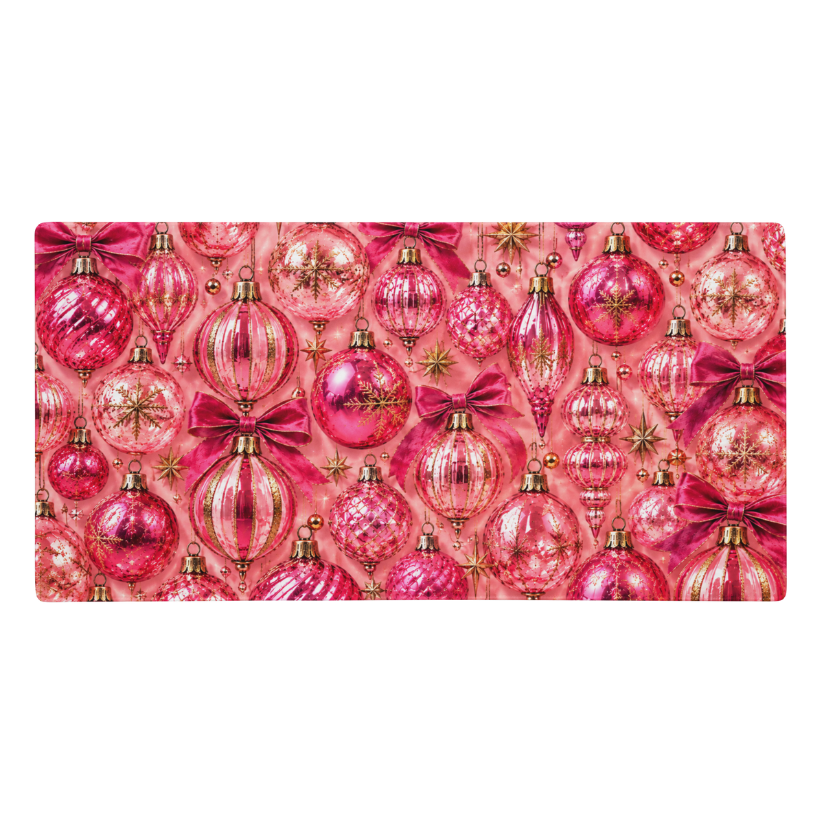 Pink Ornaments | DeskScape Workstation Mat