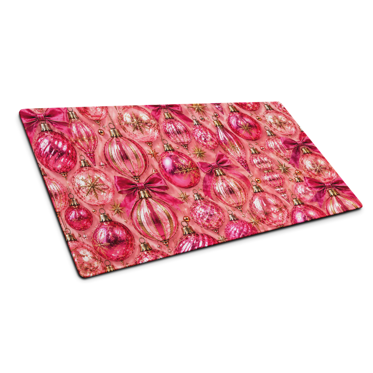 Pink Ornaments | DeskScape Workstation Mat