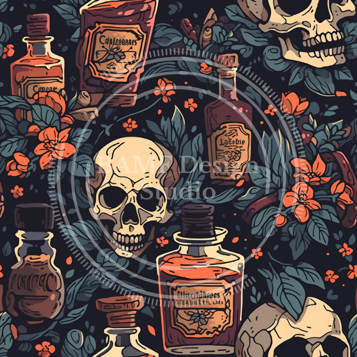 Poison Bloom | FlexFit Polo | The Island Collection