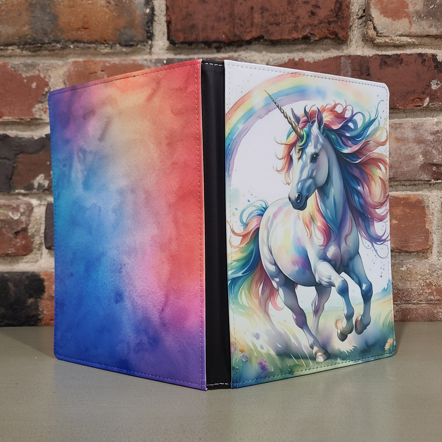 Watercolor Unicorn Rainbow Journal
