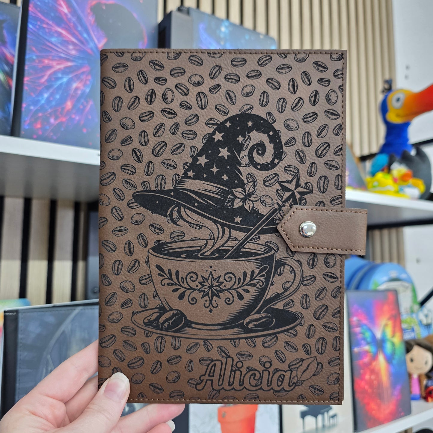 Studio Luxe Mocha Brown Faux Leather Journal Cover