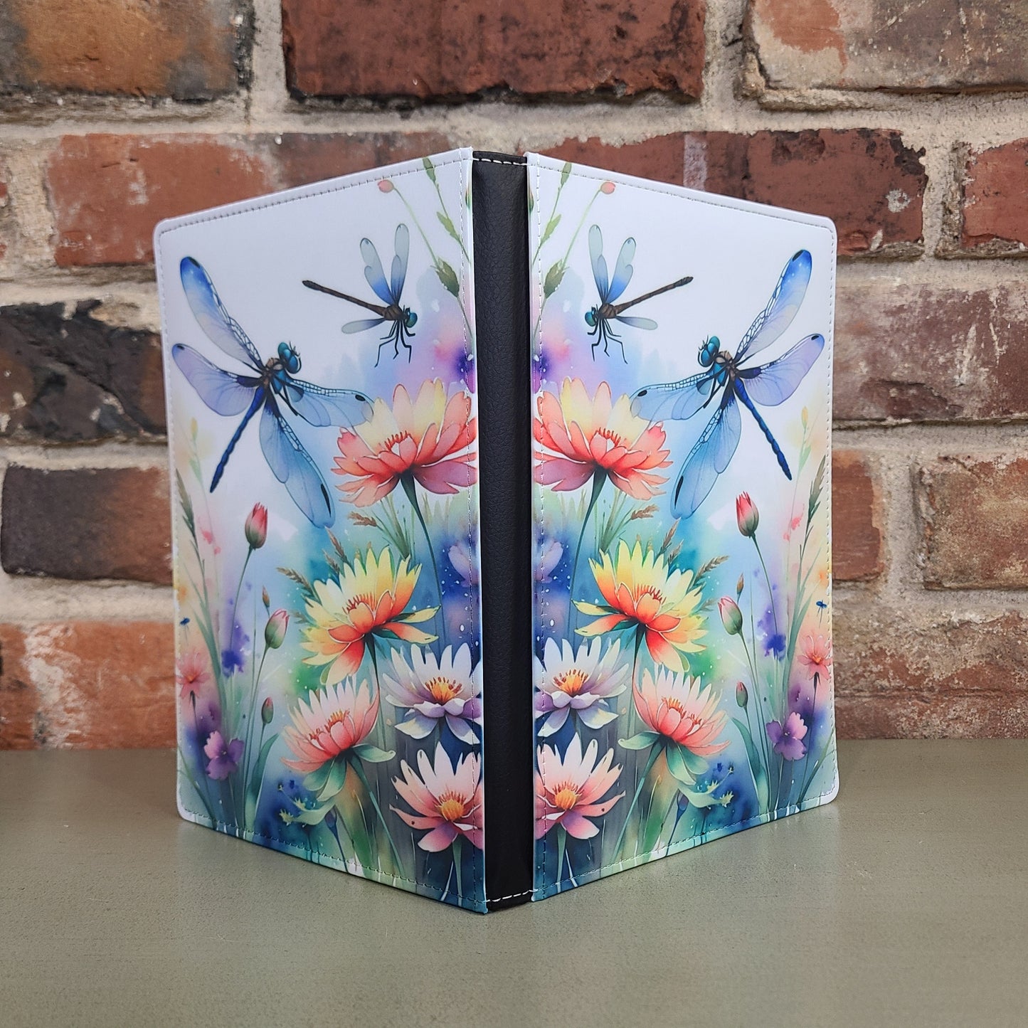 Dragonfly Watercolor Garden
