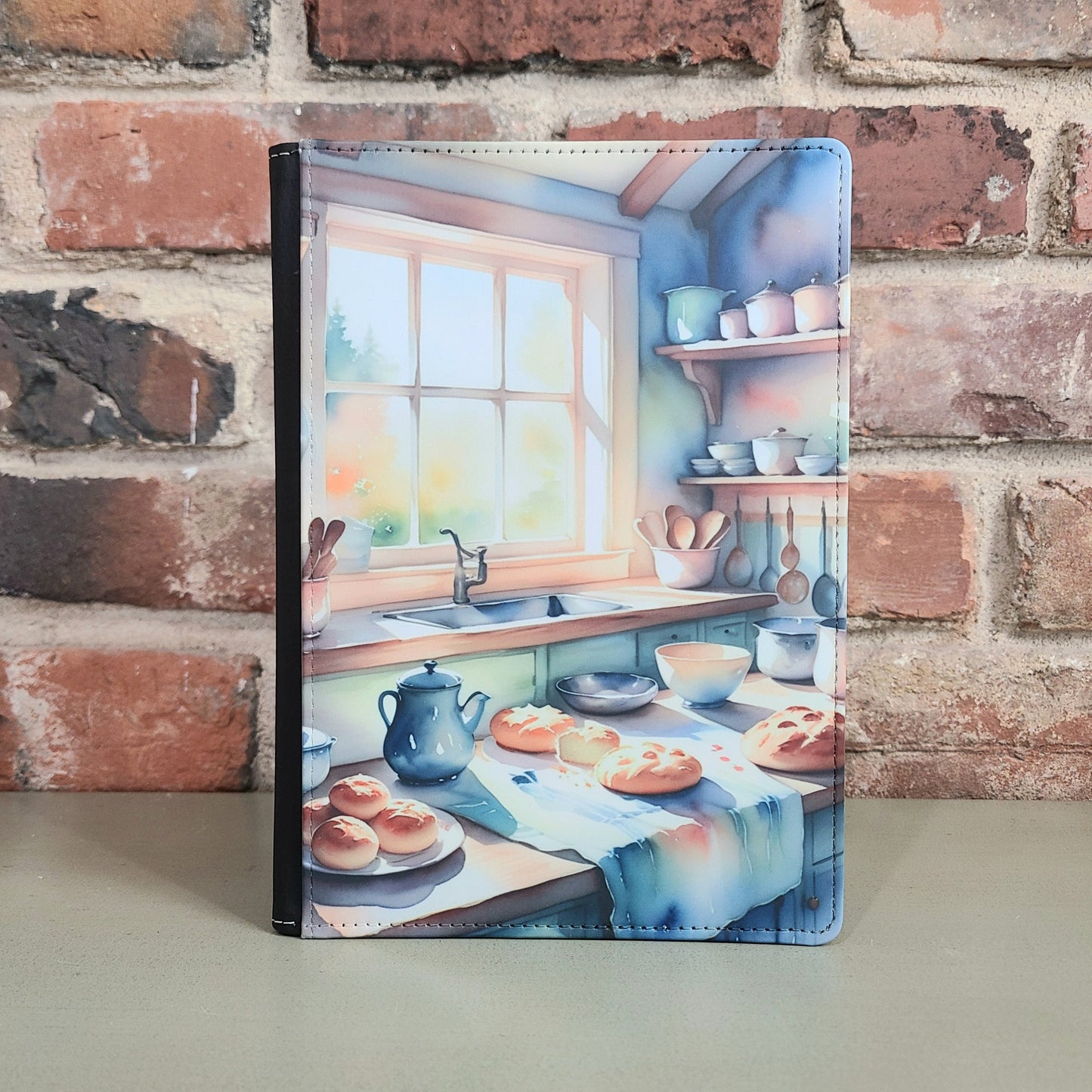 Watercolor Bread Baking Kitchen Journal, Cooking, Baking, Recipe Journal