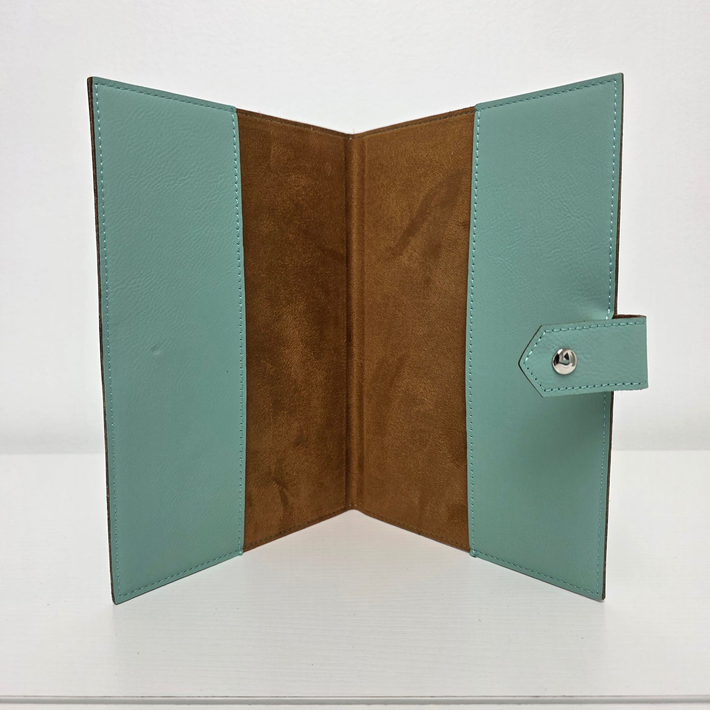 Studio Luxe Aquamarine Teal Faux Leather Journal Cover