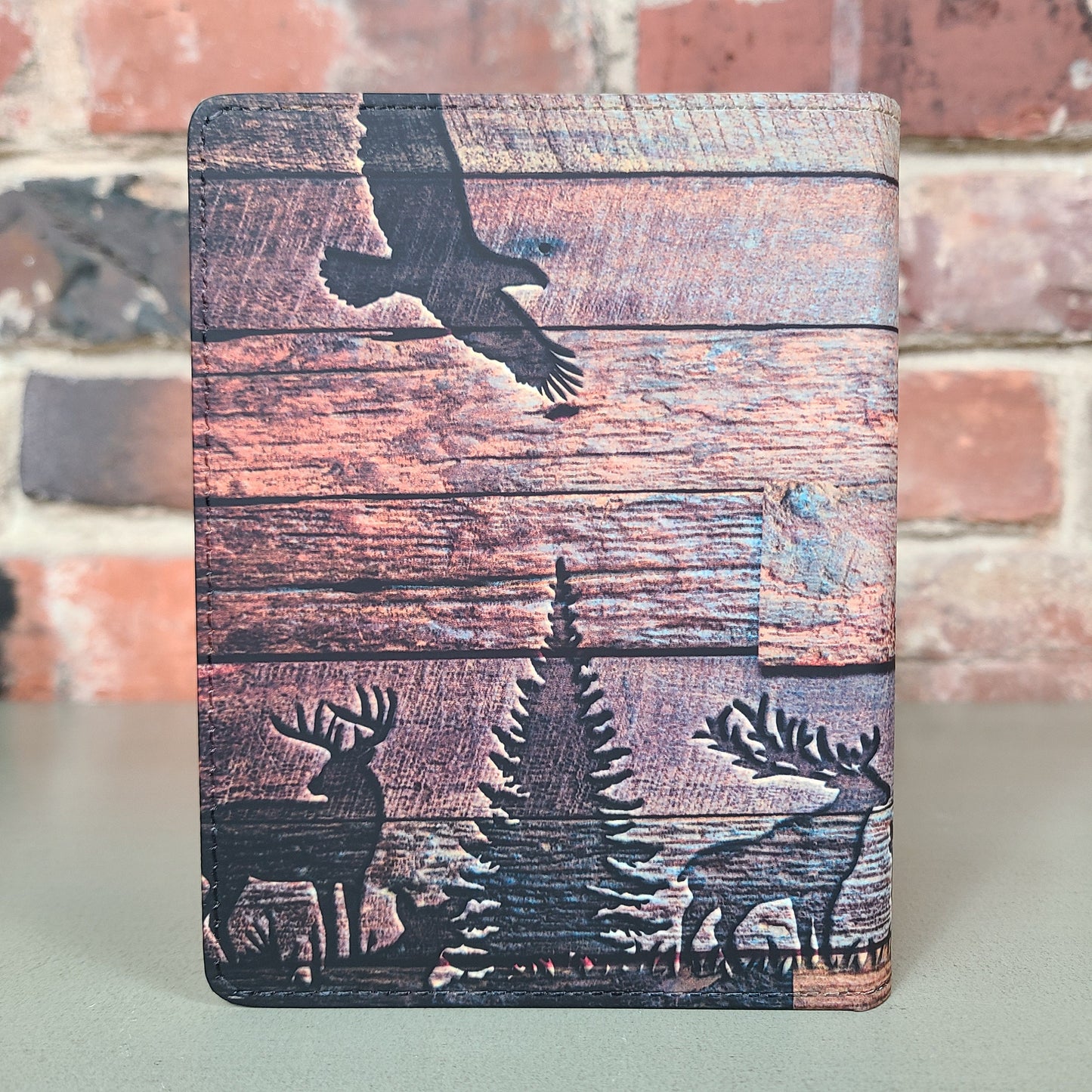Faux Wood Embossed Deer Journal