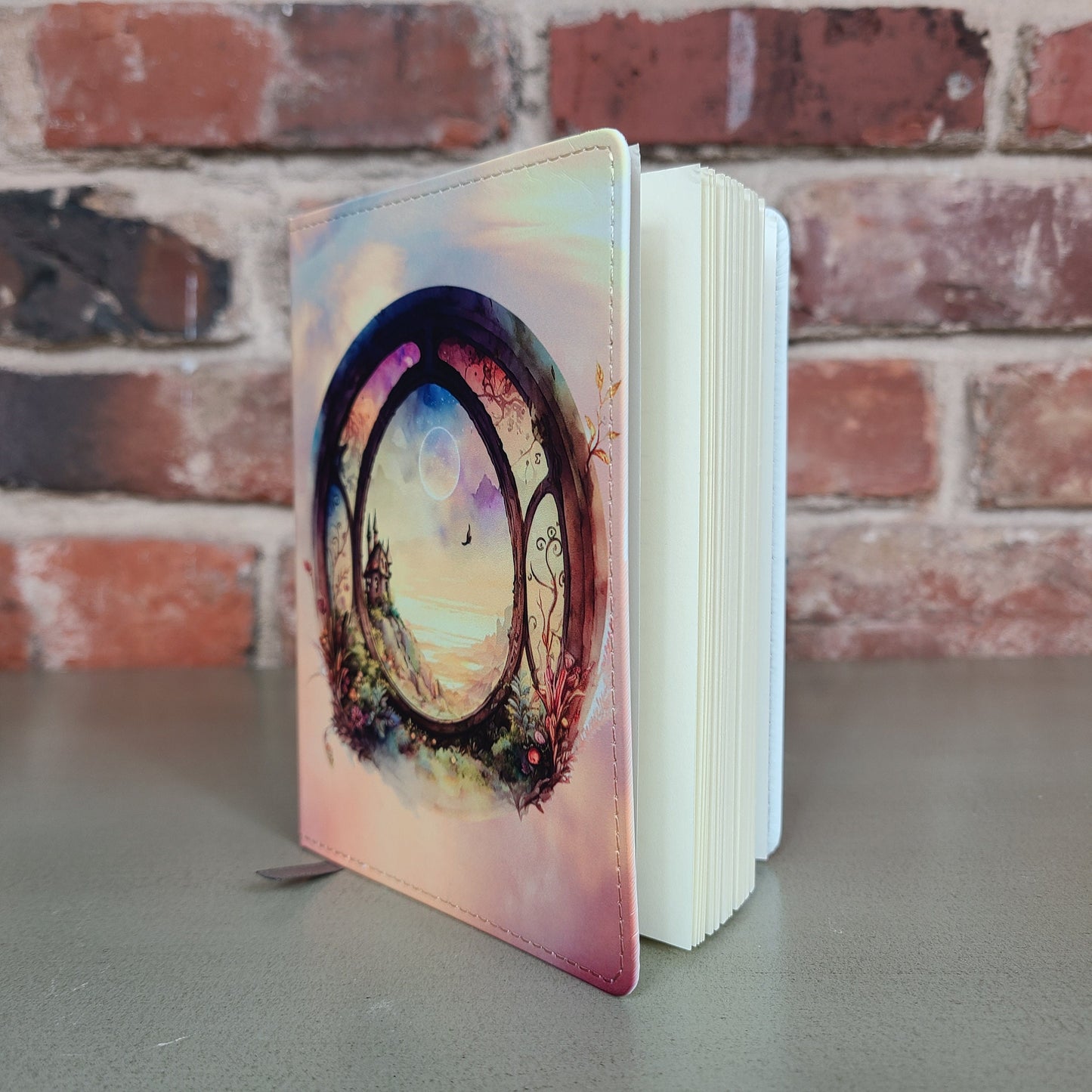 Mystical Watercolor Fantasy Window Journal