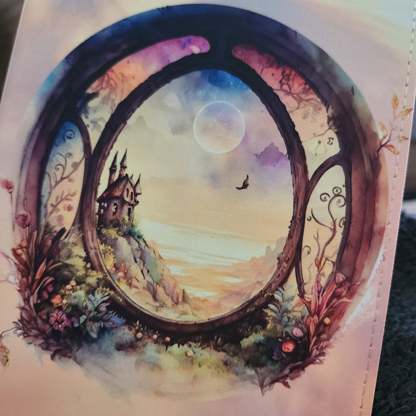 Mystical Watercolor Fantasy Window Journal