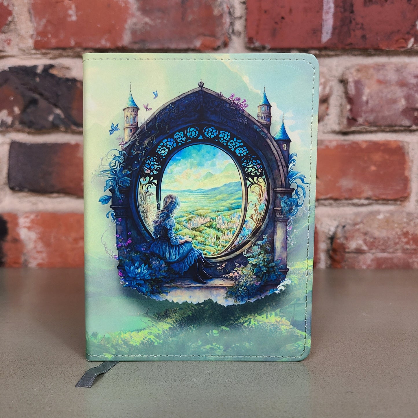 Green Fantasy Window Journal