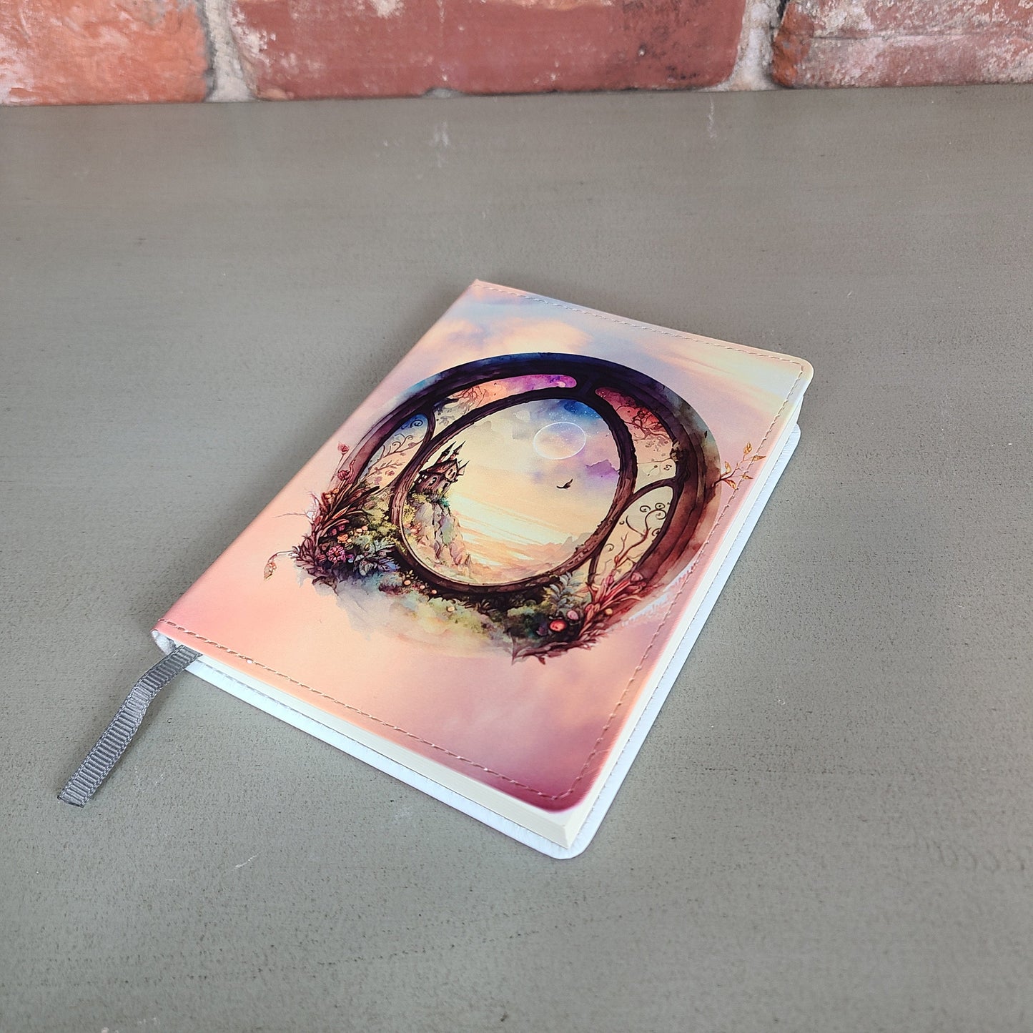 Mystical Watercolor Fantasy Window Journal